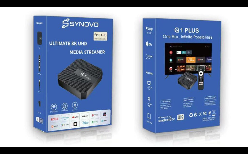 Q1 PLUS Android TV 10.0 Smart TV Box 2GB RAM+16GB ROM UHD 8K H313 Quad ...