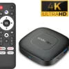 Q2 Android TV Box 4K UHD, 4GB RAM 32GB, WiFi, Chromecast Built-in OTT Support All TVs (Enabled with HDMI Port) Remote Controller (Black)